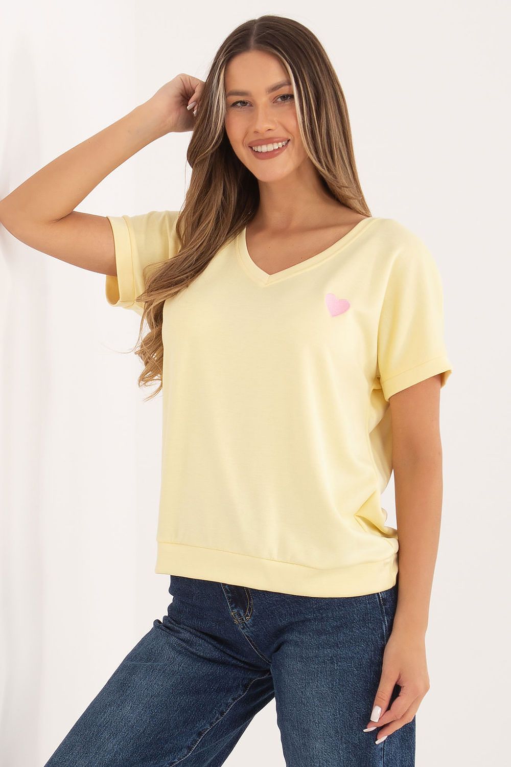   Bluzka Model RV-BZ-A1259.01P Light Yellow - Relevance 