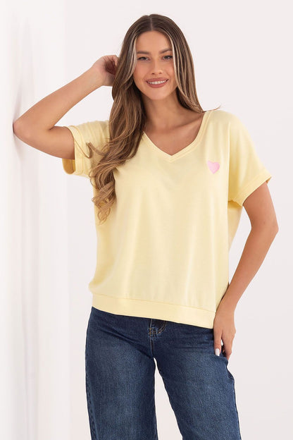   Bluzka Model RV-BZ-A1259.01P Light Yellow - Relevance 