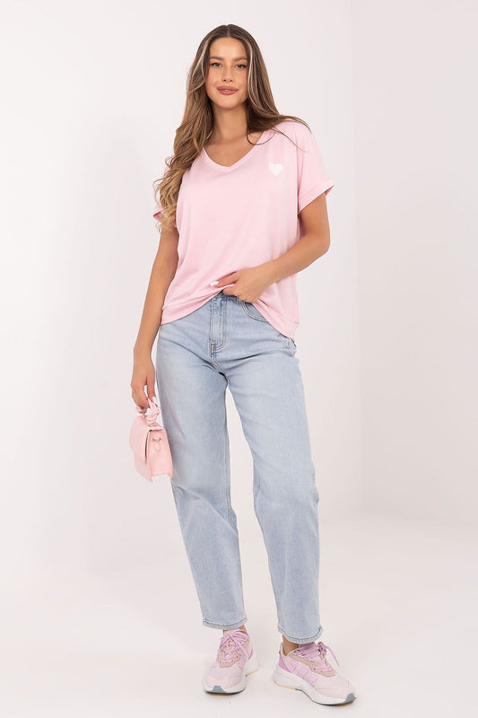   Bluzka Model RV-BZ-A1259.01P Light Pink - Relevance 