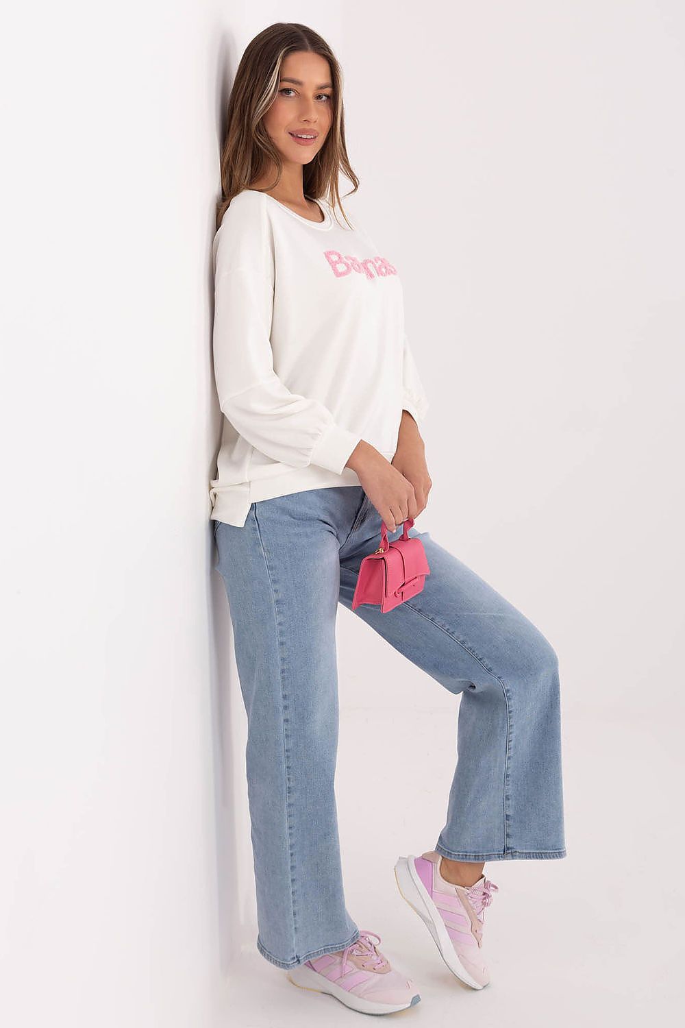   Bluza Damska Model RV-BL-A1221.13 Ecru - Rue Paris 