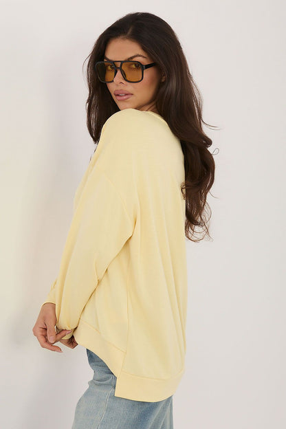   Bluza Damska Model RV-BL-A1220.11 Light Yellow - Rue Paris 
