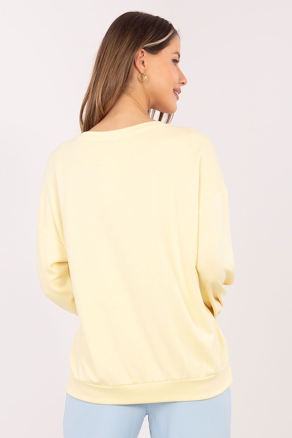   Bluza Damska Model RV-BL-A1218.11P Light Yellow - Rue Paris 