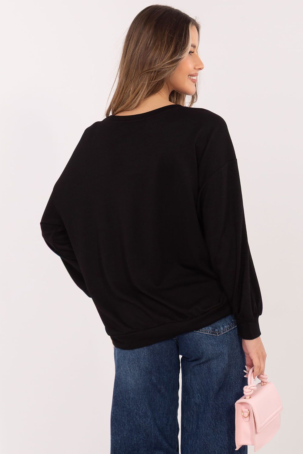   Bluza Damska Model RV-BL-A1218.11P Black - Rue Paris 