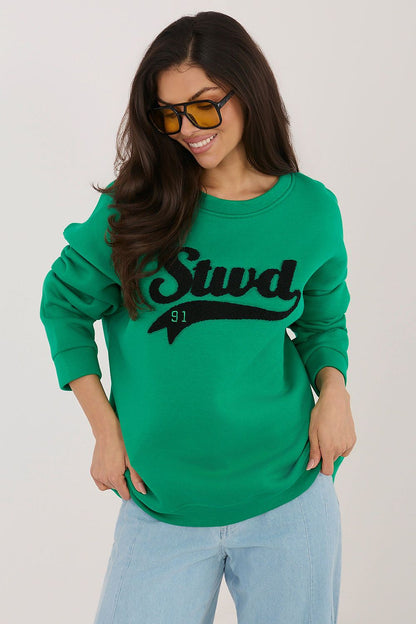   Bluza Damska Model RV-BL-A1080.47 Dark Green - Rue Paris 