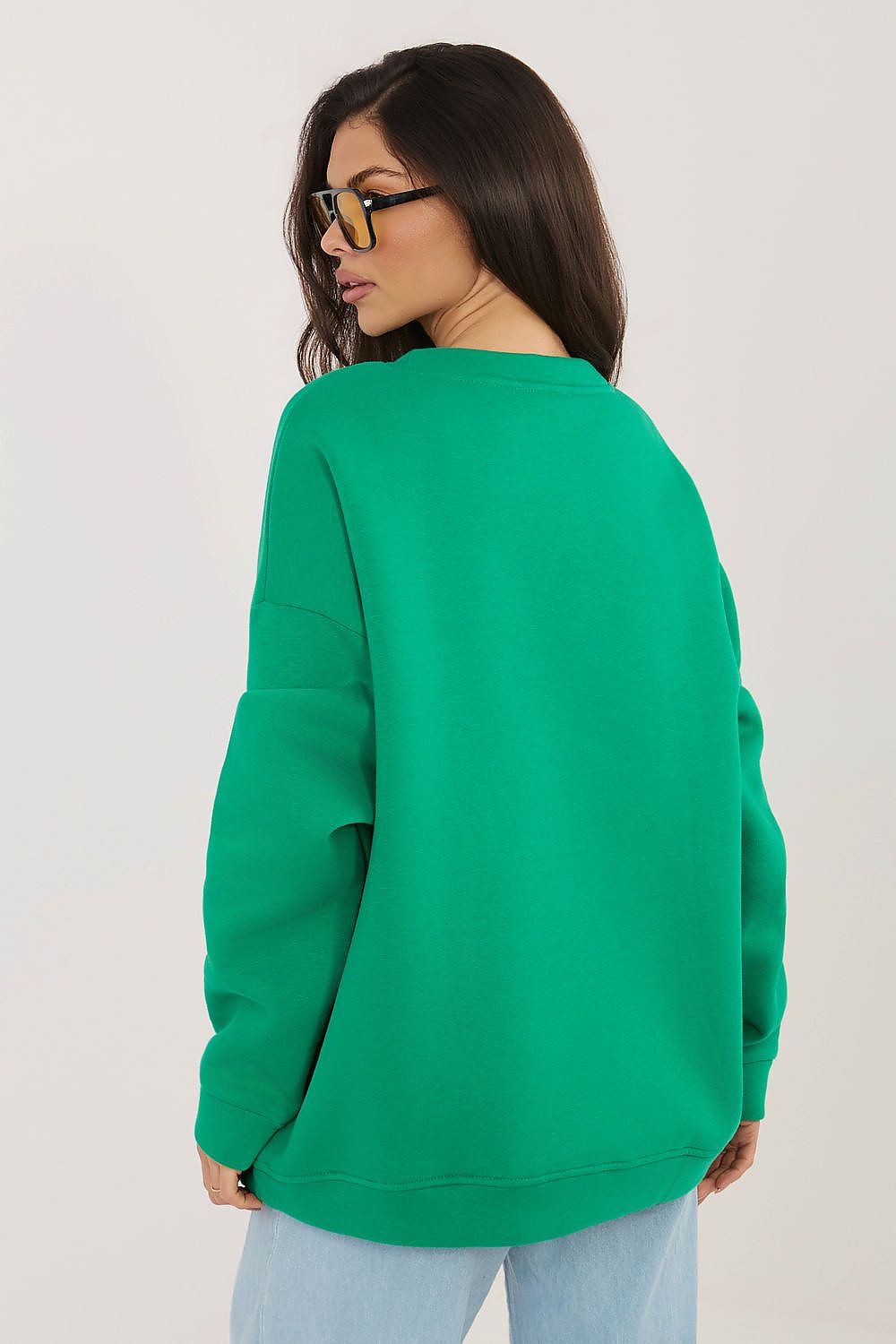  Bluza Damska Model RV-BL-A1080.47 Dark Green - Rue Paris 