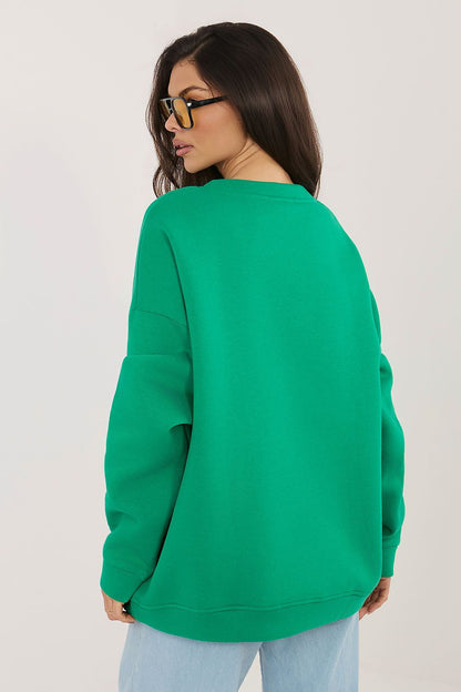   Bluza Damska Model RV-BL-A1080.47 Dark Green - Rue Paris 