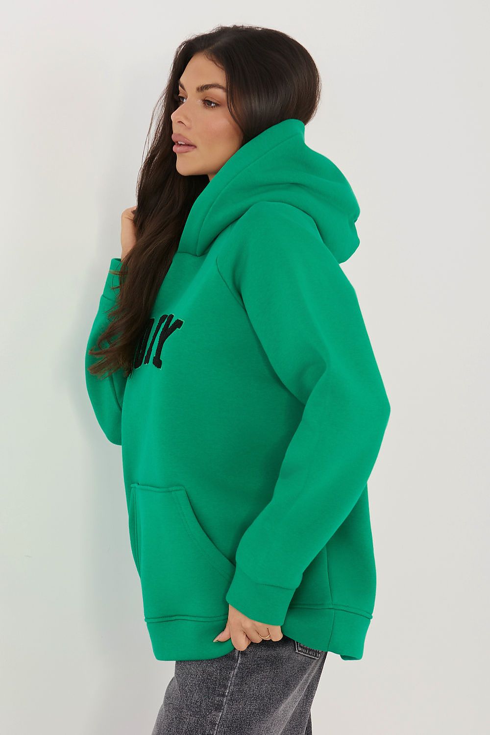   Bluza Damska Model RV-BL-A1082.10 Dark Green - Rue Paris 