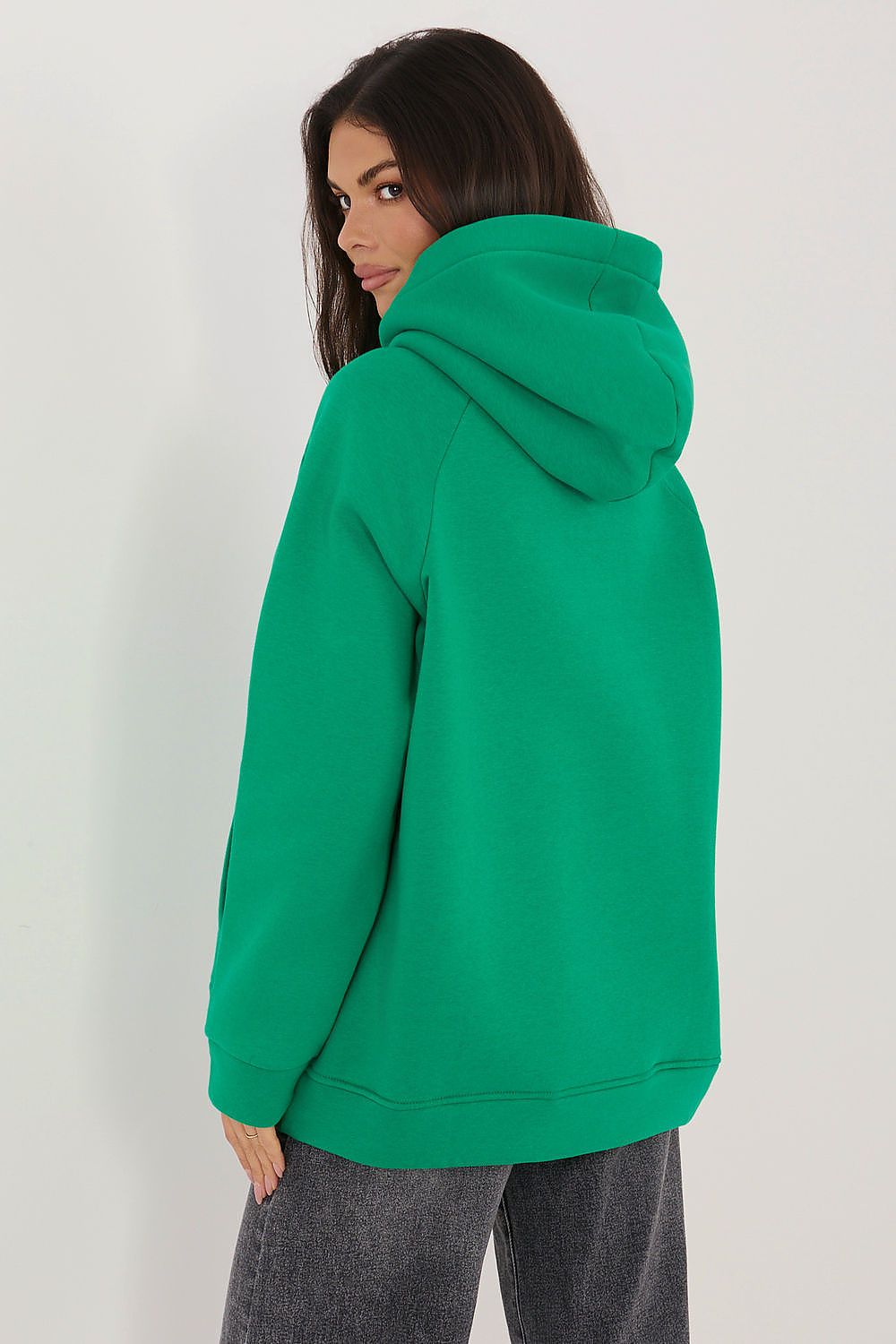   Bluza Damska Model RV-BL-A1082.10 Dark Green - Rue Paris 