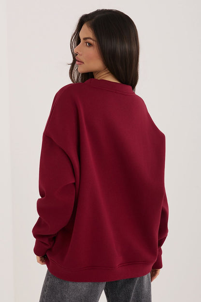   Bluza Damska Model RV-BL-A1080.47 Bordo - Rue Paris 