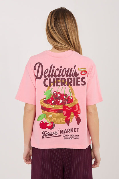   Tshirt Damski Model D12022AJ02645AD Pink - Sublevel 