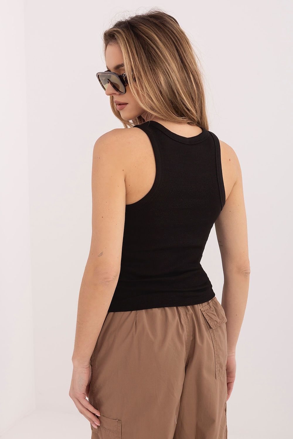  Koszulka Top Model D16005AH02704B Black - Sublevel 