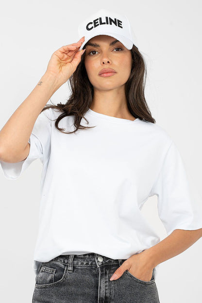   Tshirt Damski Model RV-TS-A1089.87 White - Rue Paris 