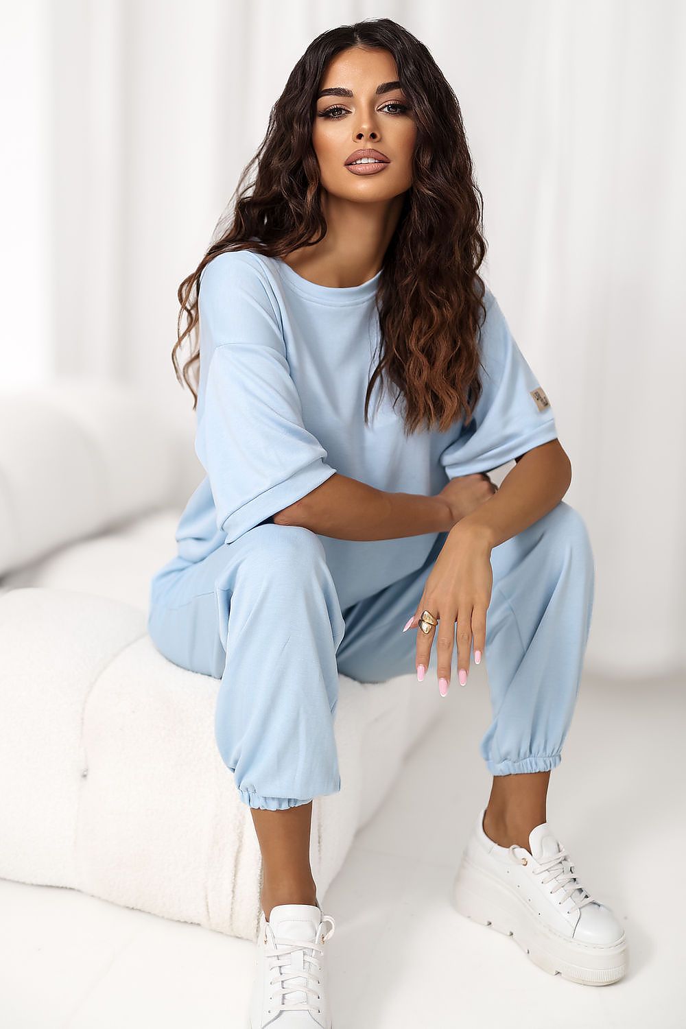  Spodnie Komplet Model RV-KMPL-A1290.94 Light Blue - Rue Paris 