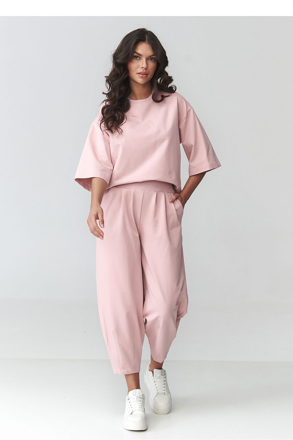  Spodnie Komplet Model M916 Powder Pink - Makadamia 