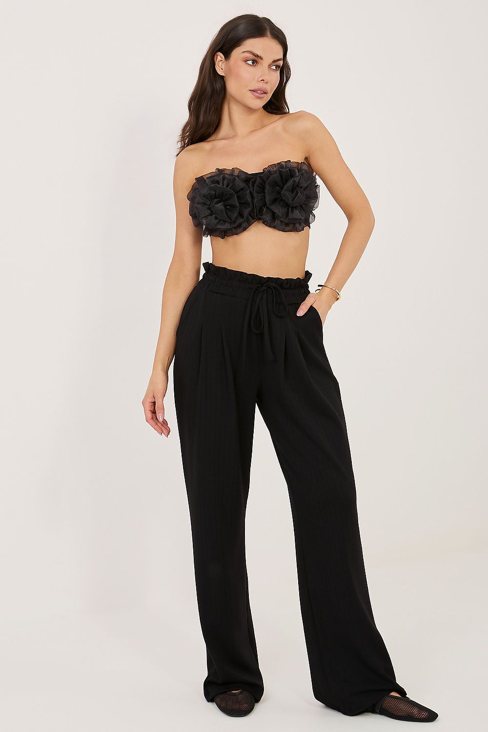  Spodnie Dresowe Model RV-DR-A1292.31 Black - Rue Paris 