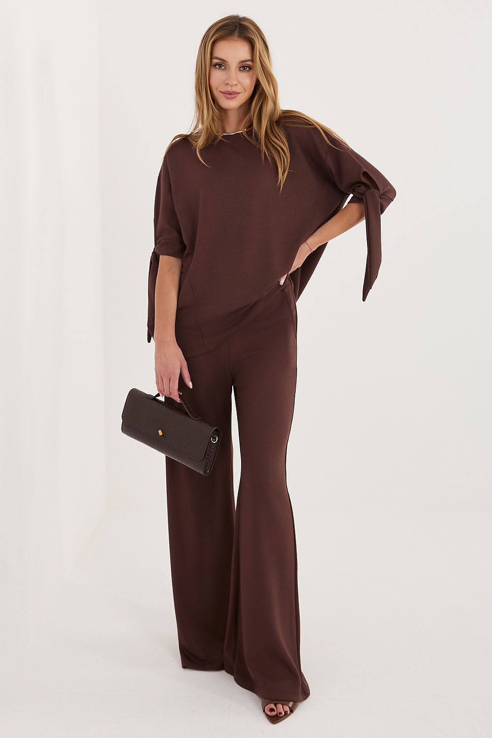  Spodnie Komplet Model RV-KMPL-A1238.50 Dark Brown - Relevance 