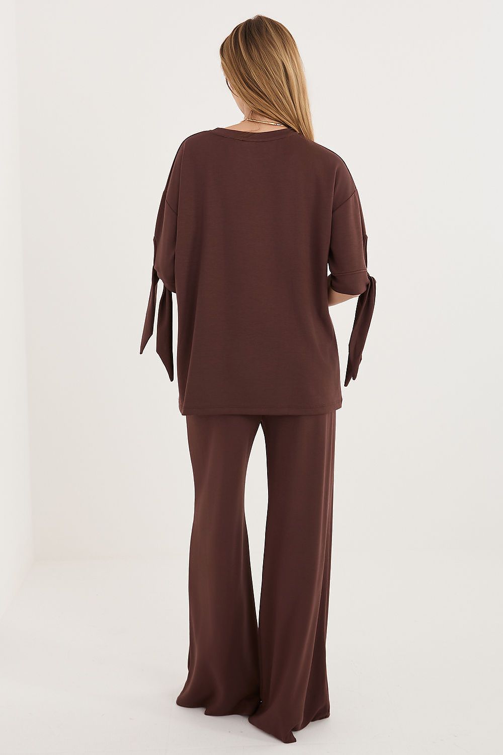  Spodnie Komplet Model RV-KMPL-A1238.50 Dark Brown - Relevance 