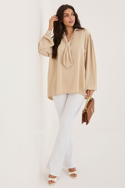   Bluzka Model IT-BZ-28913-1.92 Beige - Factory Price 