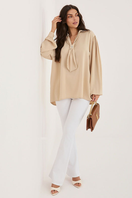   Bluzka Model IT-BZ-28913-1.92 Beige - Factory Price 