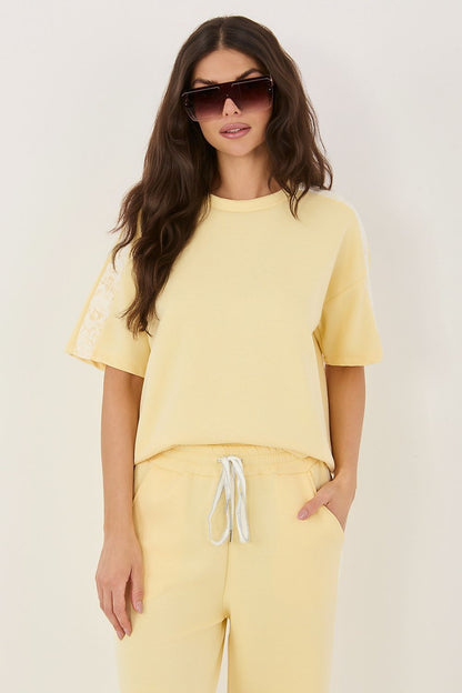   Bluzka Model IT-BZ-97598.96 Light Yellow - Factory Price 