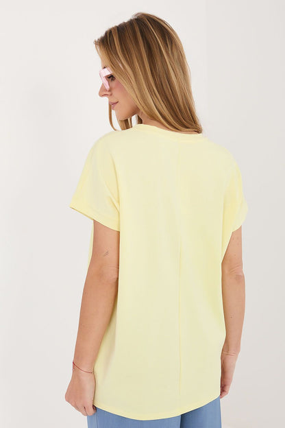   Bluzka Model RV-BZ-A1247.99 Light Yellow - Relevance 