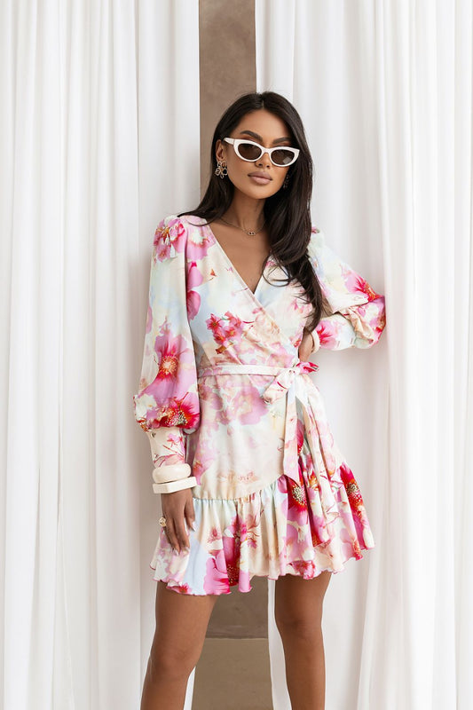 Sukienka Model Anna 563204061 Neon Bouquet - LaBalancia 