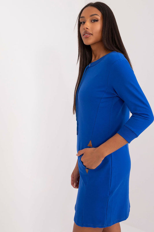  Sukienka Model RV-SK-9070-1.21 Cobalt - Rue Paris 