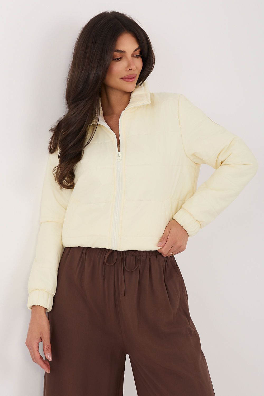   Kurtka Damska Model UPL-KR-26-30.49 Light Yellow - Factory Price 