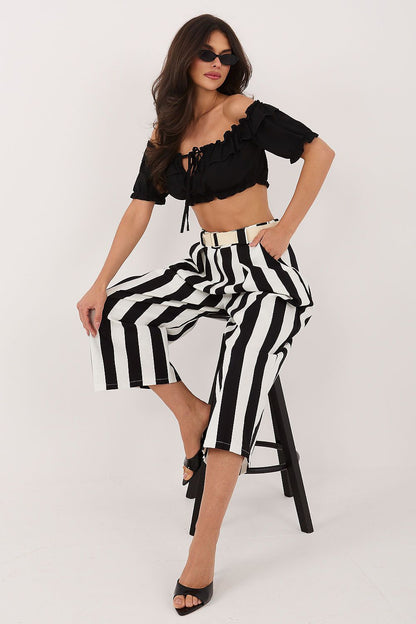  Spodnie Damskie Model IT-SP-976981.30 White/Black - Factory Price 