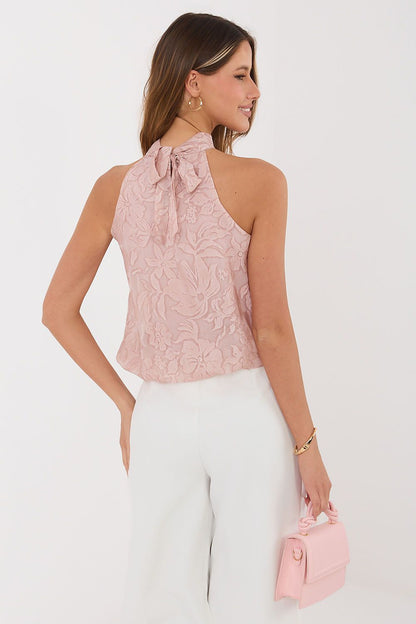   Bluzka Model MI-BZ-28101.05 Dark Pink - Italy Moda 