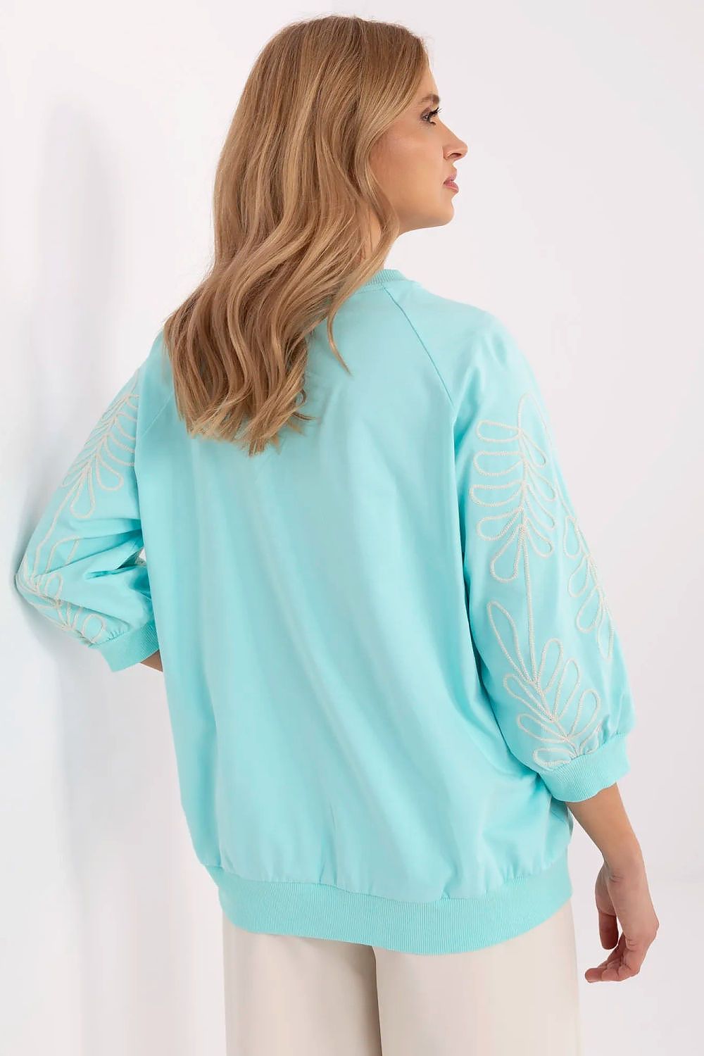   Bluza Damska Model RV-BL-A367-1.18P Mint - Rue Paris 