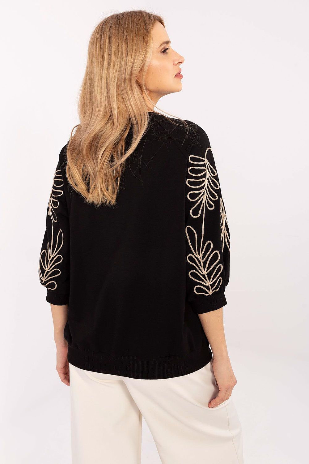   Bluza Damska Model RV-BL-A367-1.18P Black - Rue Paris 