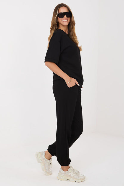  Spodnie Komplet Model RV-KMPL-A1290.94 Black - Rue Paris 
