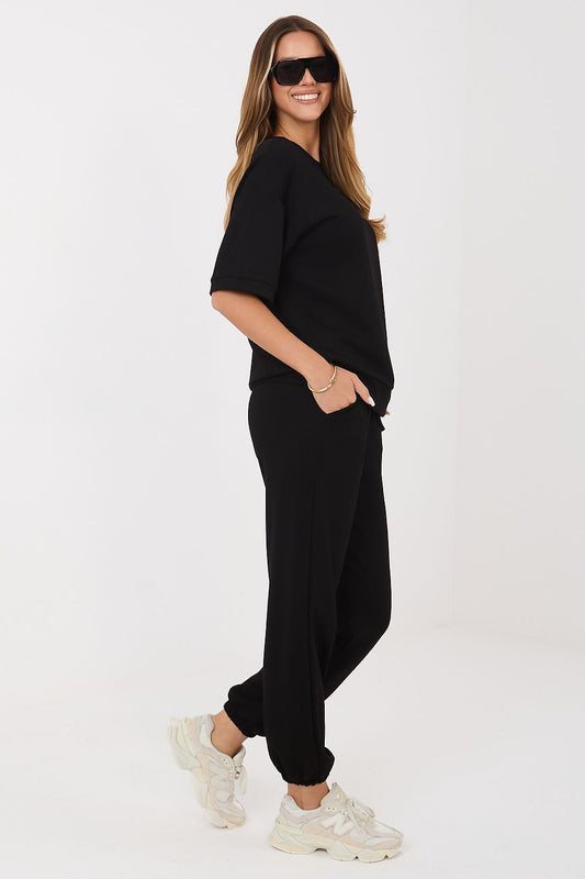  Spodnie Komplet Model RV-KMPL-A1290.94 Black - Rue Paris 