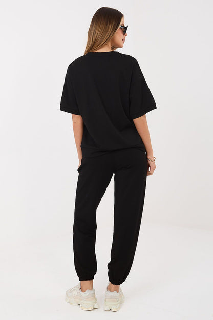  Spodnie Komplet Model RV-KMPL-A1290.94 Black - Rue Paris 