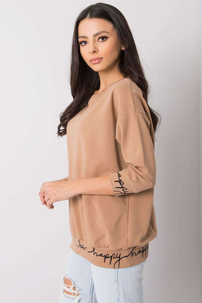   Bluza Damska Model RV-BL-5978.06P Camel - Relevance 