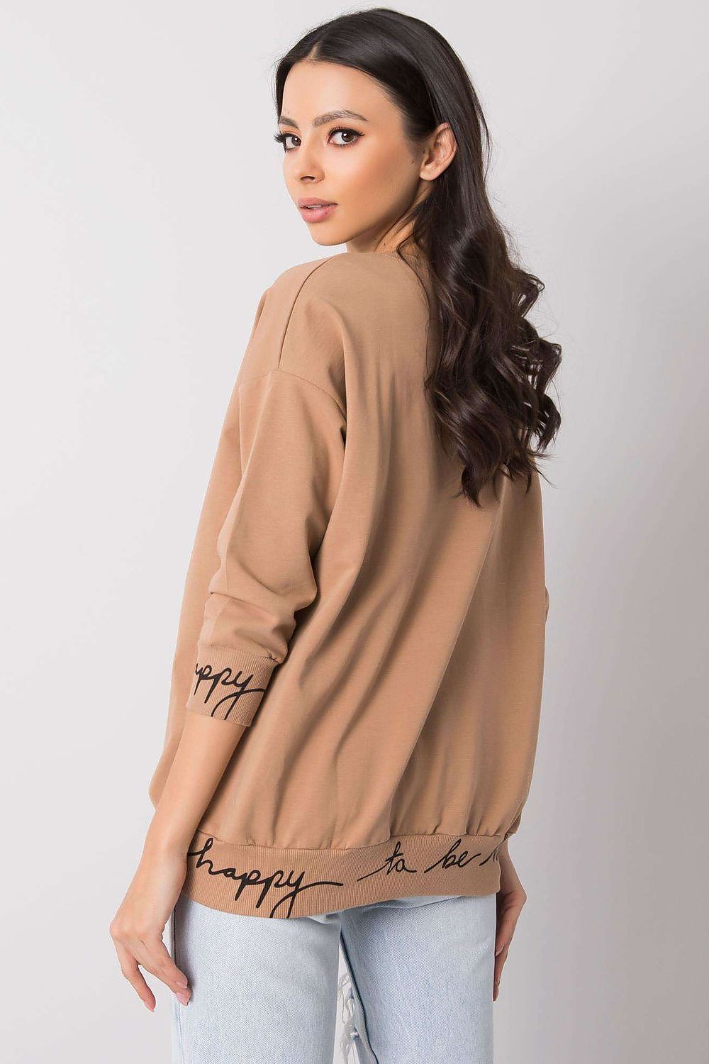   Bluza Damska Model RV-BL-5978.06P Camel - Relevance 