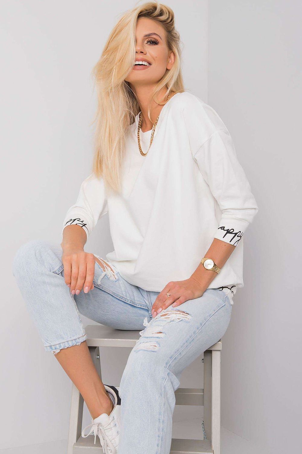   Bluza Damska Model RV-BL-5978.06P Ecru - Relevance 
