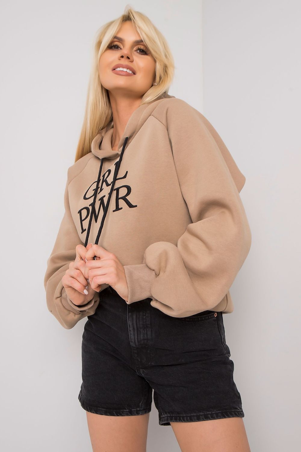   Bluza Damska Model EM-BL-651/3.39X Dark Beige - Ex Moda 