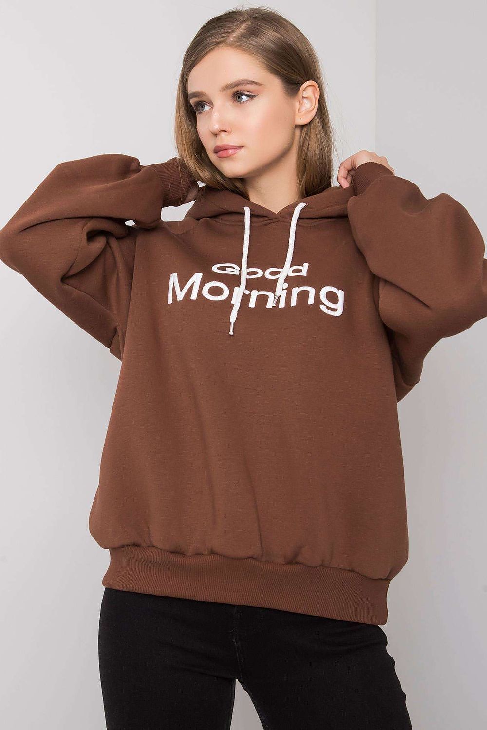   Bluza Damska Model EM-BL-651/1.21X Brown - Ex Moda 