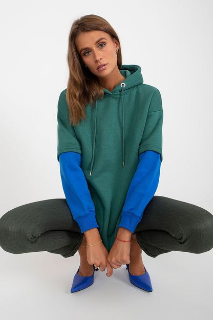   Bluza Damska Model RV-BL-8232.27X Dark Green - Rue Paris 