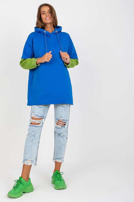   Bluza Damska Model RV-BL-8232.27X Dark Blue - Rue Paris 