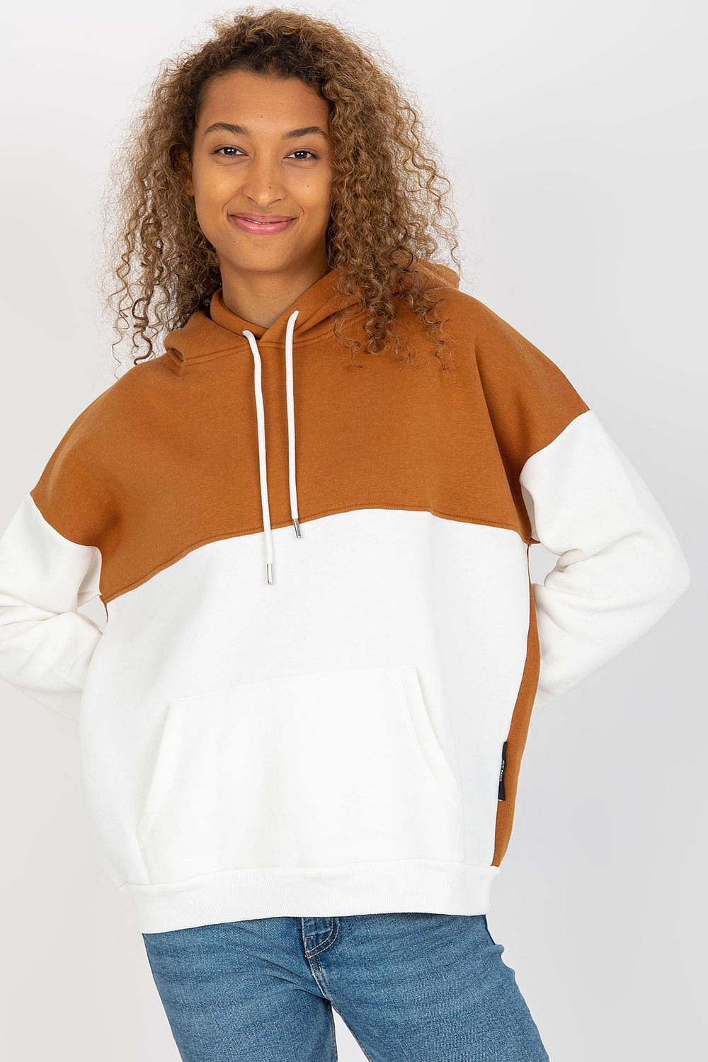   Bluza Damska Model AP-BL-AP-3001.98P Light Brown - Rue Paris 