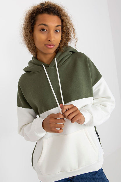   Bluza Damska Model AP-BL-AP-3001.98P Khaki - Rue Paris 